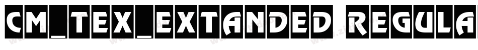 CM_TeX_Extanded Regular字体转换